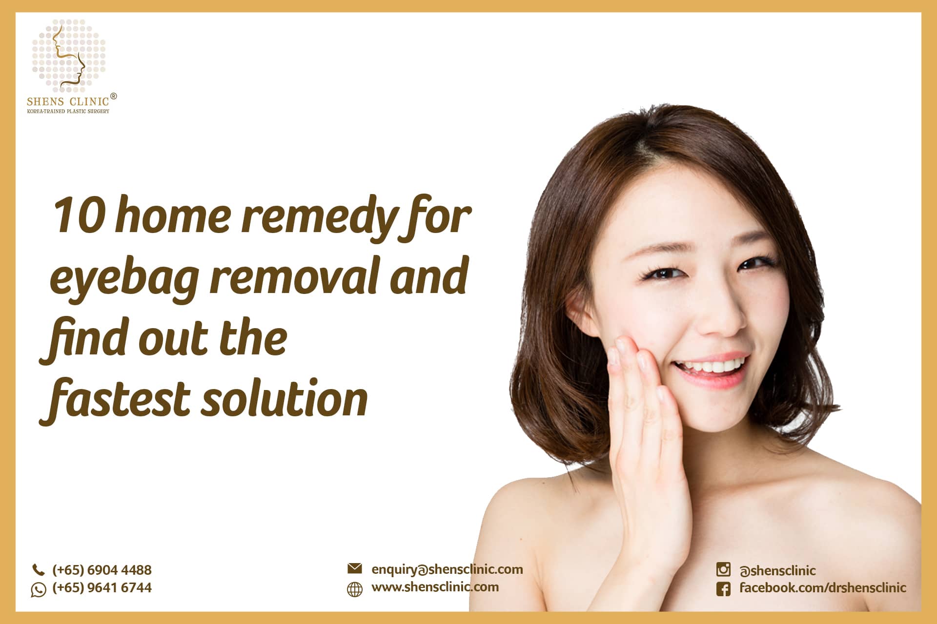 10 Home Remedy for Eyebag Removal and find out the fastest solution