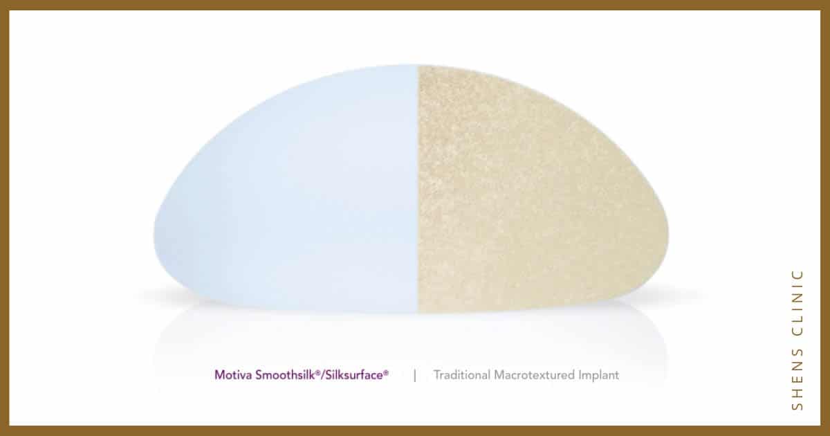 motiva smoothsilk/silksurface compared to traditional macrotextured implant